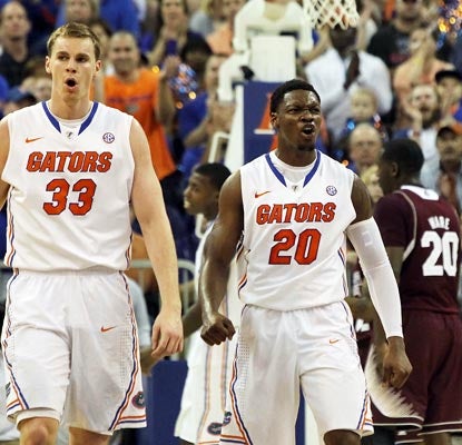 Erik Murphy (left), Michael Frazier II combine for 28 points as Florida bounces back with a vengeance.  (US Presswire)