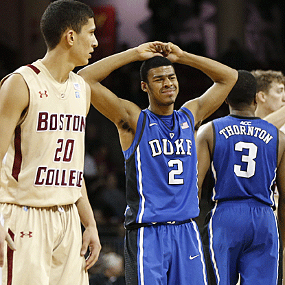 Duke trails by five points with 2:15 remaining but rallies late to avoid an upset at Boston College. (US Presswire)