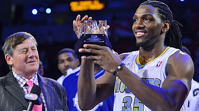 Kenneth Faried is named MVP of the Rising Stars Challenge. (US Presswire)