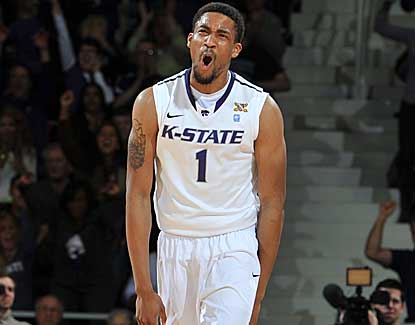 Kansas State's Shane Southwell drains a 3-pointer on his way to 18 points in KSU's blowout win over Baylor. (Getty Images)