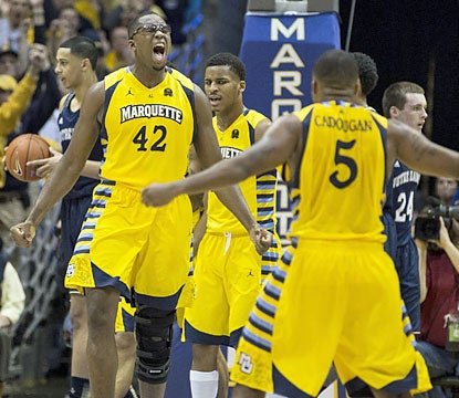 The Golden Eagles do enough before the break to withstand ND's second-half comeback effort. (AP)