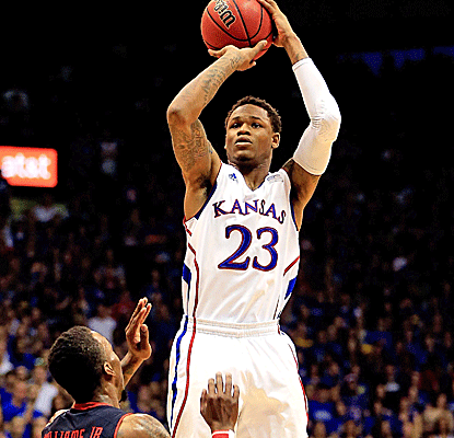 Ben McLemore scores 13 points, but it's the seniors that lead No. 4 Kansas to an easy win over Texas Tech.  (Getty Images)