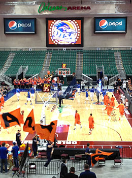 The Orleans Arena is hosting the WAC tourney. (Dennis Dodd)