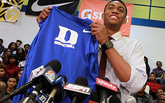 Chicago Simeon star Parker announced in late December he would play for the Blue Devils. (Getty Images)