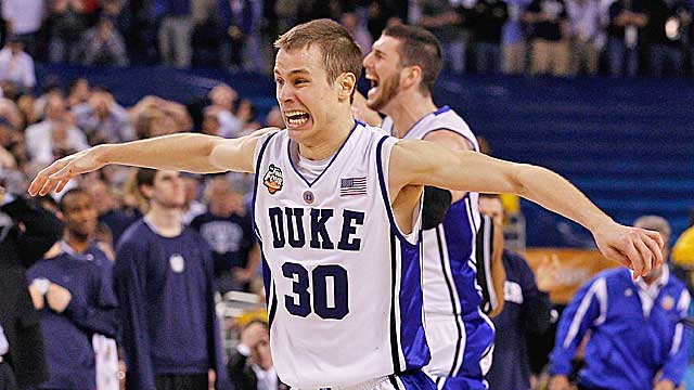 Scheyer was the captain of Duke's national title team in 2010. (Getty Images)