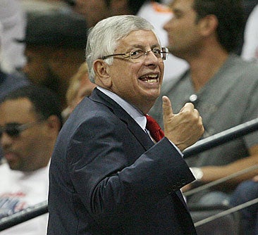 Is David Stern working from a position of weakness? 