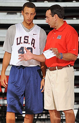 Stephen Curry still has to convince Coach K that he is worthy of a roster spot. (Getty Images)