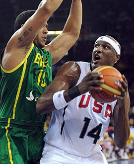 Don't blame Lamar Odom for LeBron James' decision to skip the World Championships. (Getty Images)