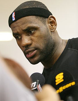 'It's always a race factor,' LeBron James says of the public backlash. (Getty Images)