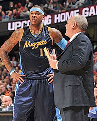 It's a mystery how much longer Carmelo Anthony will be playing for George Karl. (Getty Images)