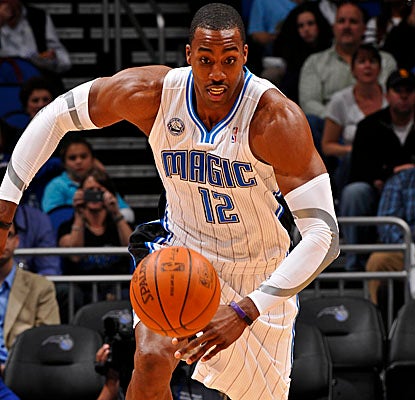 Dwight Howard registers 26 points and 20 boards, but even Superman can't lift the undermanned Magic all by himself.  (Getty Images)