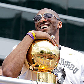 Can the gathering forces keep Bryant from collecting another Larry O'Brien? (Getty Images)