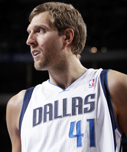 Dirk Nowitzki is starting to show signs of getting his legs back after suffering a knee injury. (Getty Images)