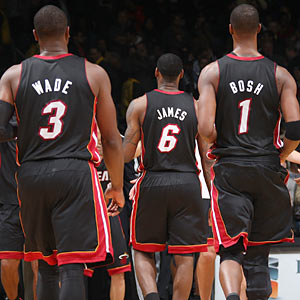 No one expected D-Wade, LeBron and Chris Bosh to leave money on the table and create a trifecta of All-Stars in Miami. (Getty Images)