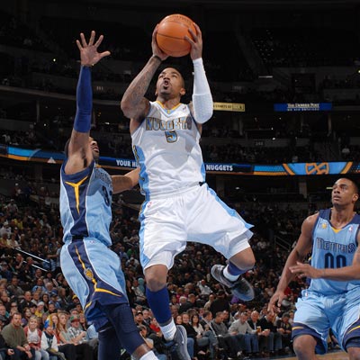 J.R. Smith scores 26 points while leading the Nuggets to victory over the Grizzlies.  (Getty Images)