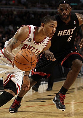 Bolstering Derrick Rose's MVP candidacy is the Bulls' performance against the NBA's elite teams. (Getty Images)
