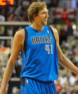 The Lakers and Mavs will meet in the postseason for the first time during the Nowitzki era. (Getty Images)