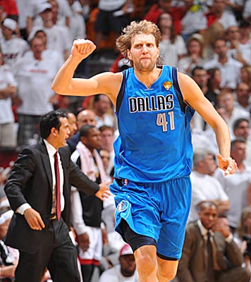 While Erik Spoelstra struggles to keep his team composed, Dirk Nowitzki and the Mavericks keep their cool and thrive. (Getty Images)