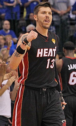 Miami's Mike Miller said that dealing with issues surrounding his daughter's health 'was way harder than the Finals.' (Getty Images)