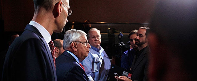 An old adversary is in touch with David Stern: Jim Quinn, former outside counsel to the NBPA. (Getty Images)