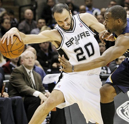 Manu Ginobili and the Spurs make sure their season doesn't begin the way they finished the last -- with a loss to Memphis. (AP)
