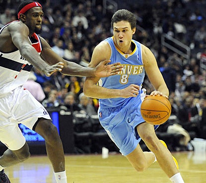 Danilo Gallinari helps the Nuggets drive past the Wizards with 21 points and five assists. (US Presswire)