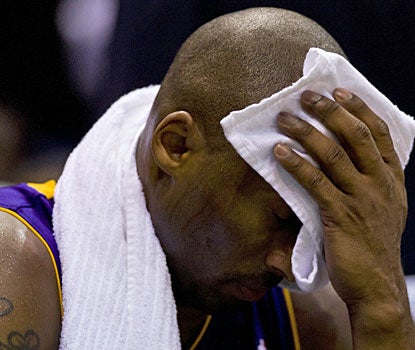 Frustrated? Disappointed? Kobe Bryant is just that late in the fourth quarter of another defeat away from the Staples Center. (US Presswire)