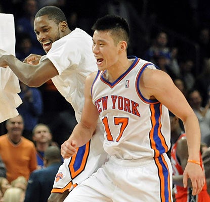 Jeremy Lin doesn't disappoint in his first career start as he provides 28 points and eight assists for the depleted Knicks. (AP)