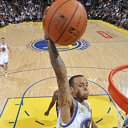 The Warriors' Monta Ellis matches an NBA season high with 48 points in a losing effort.  (AP)