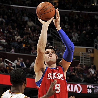 Nikola Vucevic (10 points) is one of six 76ers to score in double figures in their victory.  (Getty Images)