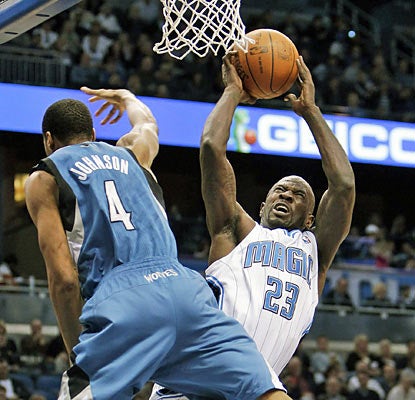 Jason Richardson, one of six Magic players to reach double figures, scores a team-high 17 points. (AP)