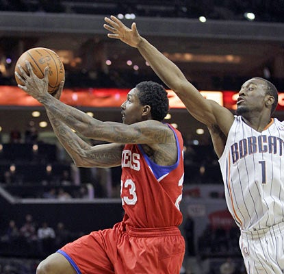 Lou Williams comes off the bench and scores 23 points to finish as the game's highest scorer. (AP)