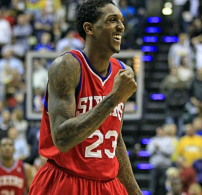 Lou Williams scores 19 to go with Elton Brand's 20 as the Sixers edge the Pacers in overtime.  (AP)