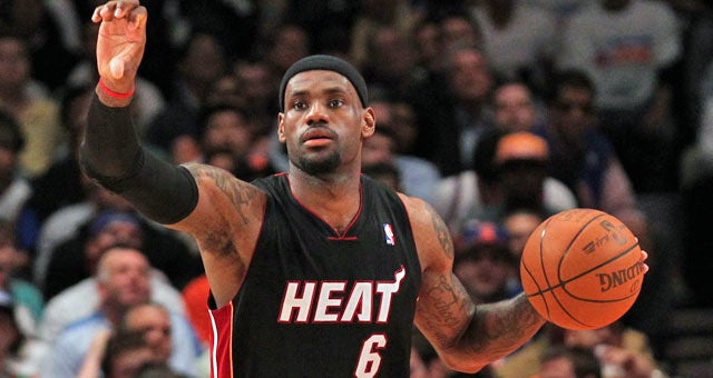 LeBron scores 17 points in the fourth to show the Knicks what they missed out on in 2010. (US Presswire)