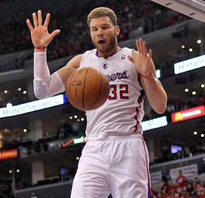 Blake Griffin scores 17 points to help the Clippers notch their first home playoff win since 2006.  (Getty Images)