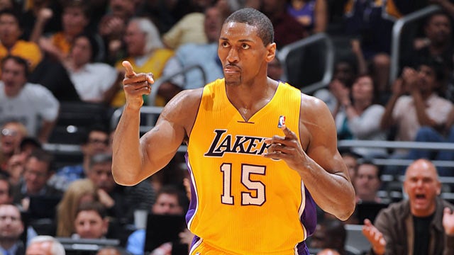 The Lakers get a boost from Metta World Peace, who makes his only series appearance count. (Getty Images)