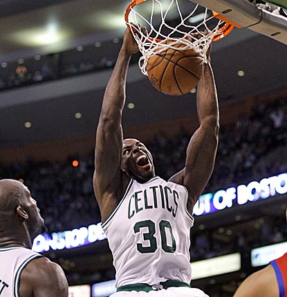 Brandon Bass is huge in Game 5, scoring 27 points in 37 minutes as the Celtics take a 3-2 lead over Philly.  (US Presswire)