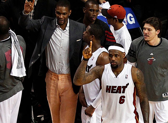 Once Bosh gets back into uniform, the Celtics will be forced to make adjustments vs. the Heat. (Getty Images)