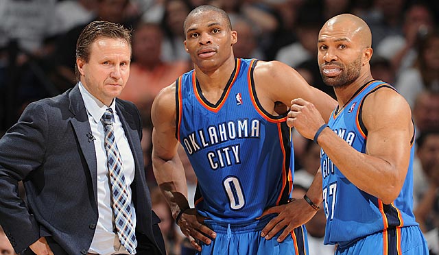 Russell Westbrook (0) needs to be reminded what his role is, or he could ruin a dream season. (Getty Images)
