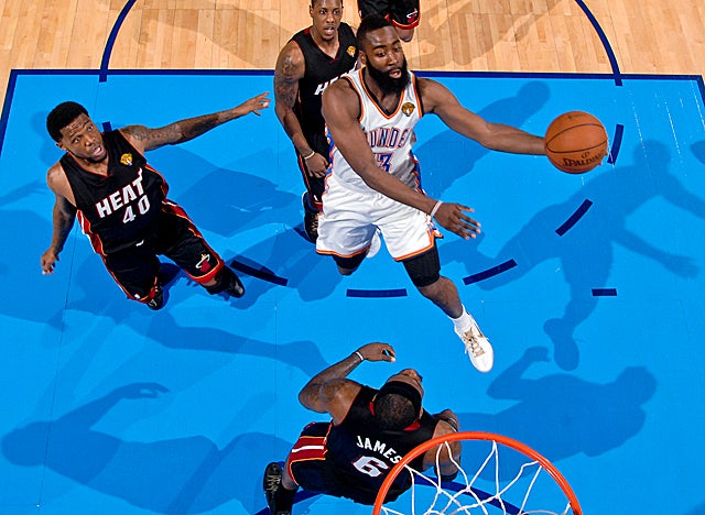 The second most efficient scorer for OKC behind K.D., Harden's among the NBA's most efficient. (Getty Images)