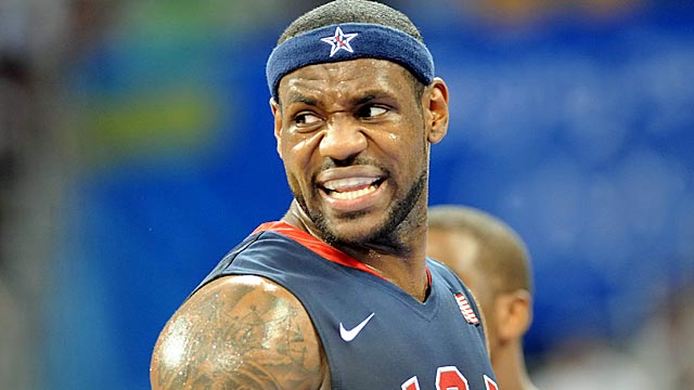 Coach K says he's proud of the way LeBron has developed as a player. (US Presswire)