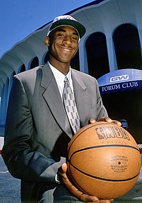 The Lakers' gamble on high schooler Kobe Bryant has paid off with five titles. (Getty Images)