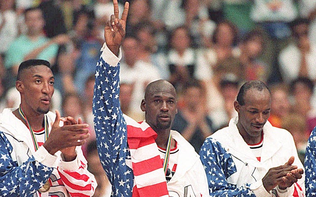 Jordan was one of 11 future Hall of Famers on the 1992 Olympic team. (AP)