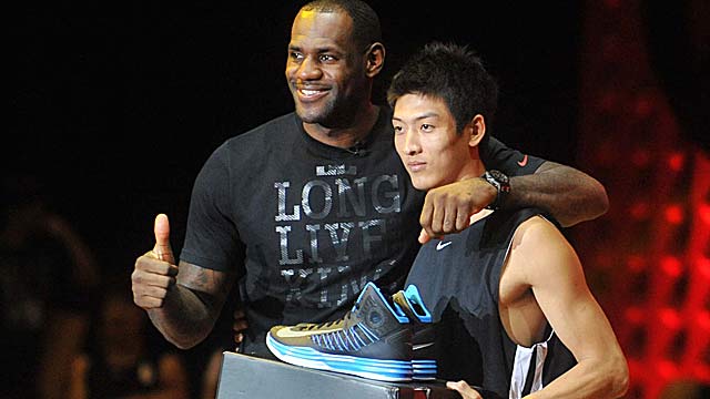 Some kids may have to settle for LeBron's older shoe due to the cost of the lastest LeBron X. (Getty Images)
