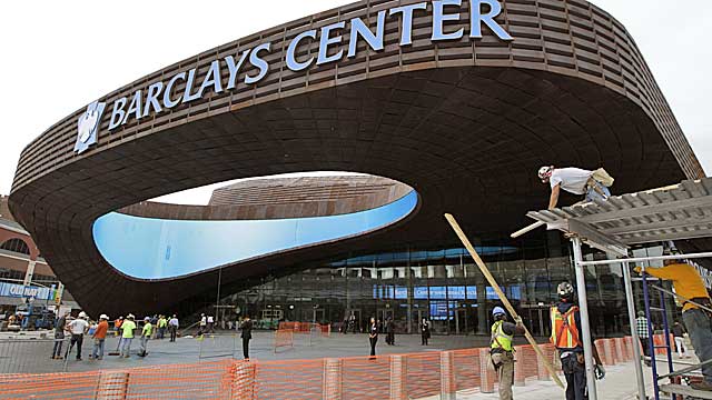 The Barclay's Center, the Nets' new home, opens Friday with a Jay-Z concert. (AP)