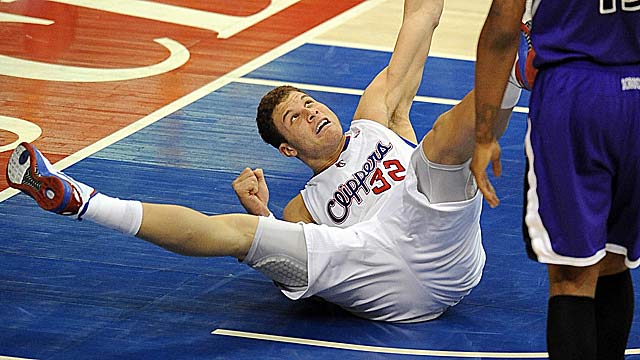 Blake Griffin and others might want to think twice next season before faking a foul. (US Presswire)