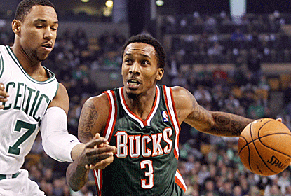 Brandon Jennings approaches triple-double status, putting in 21 points to go with 13 assists and six steals.  (US Presswire)