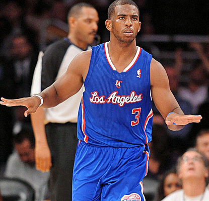 Chris Paul is lights out against the Lakers, tallying 18 points to go with 15 assists and just one turnover.  (Getty Images)