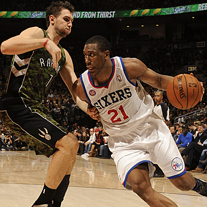 Thaddeus Young and the 76ers win their third straight road game for the first time since February 2003. (Getty Images)