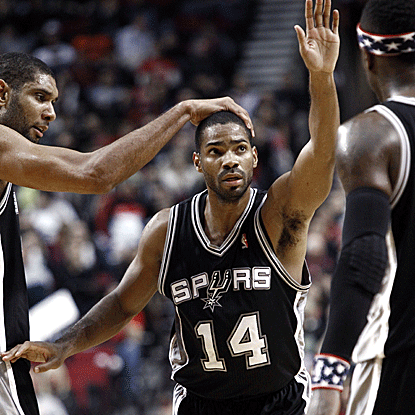 Without Tony Parker, who was under the weather, Gary Neal scores a team-high 27 points in the Spurs' win. (AP)